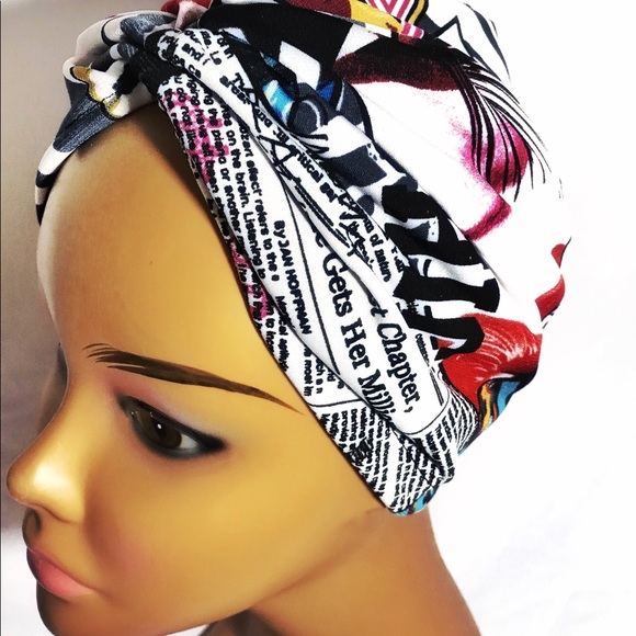 Women’s Satin No Tie Turban Head Wrap Chemo Bonnet - Picture 4 of 5